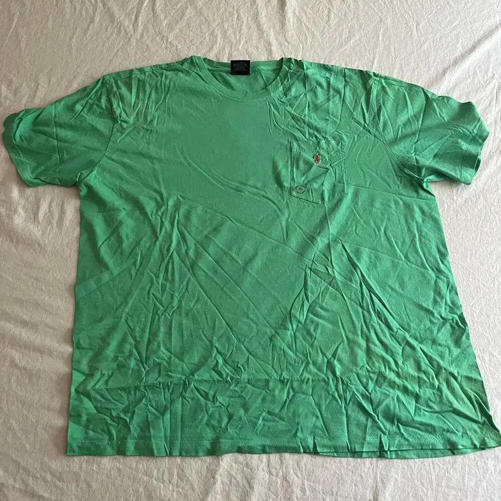 Vintage Polo Ralph Lauren Shirt Green Short Sleeve Mens XL VIntage